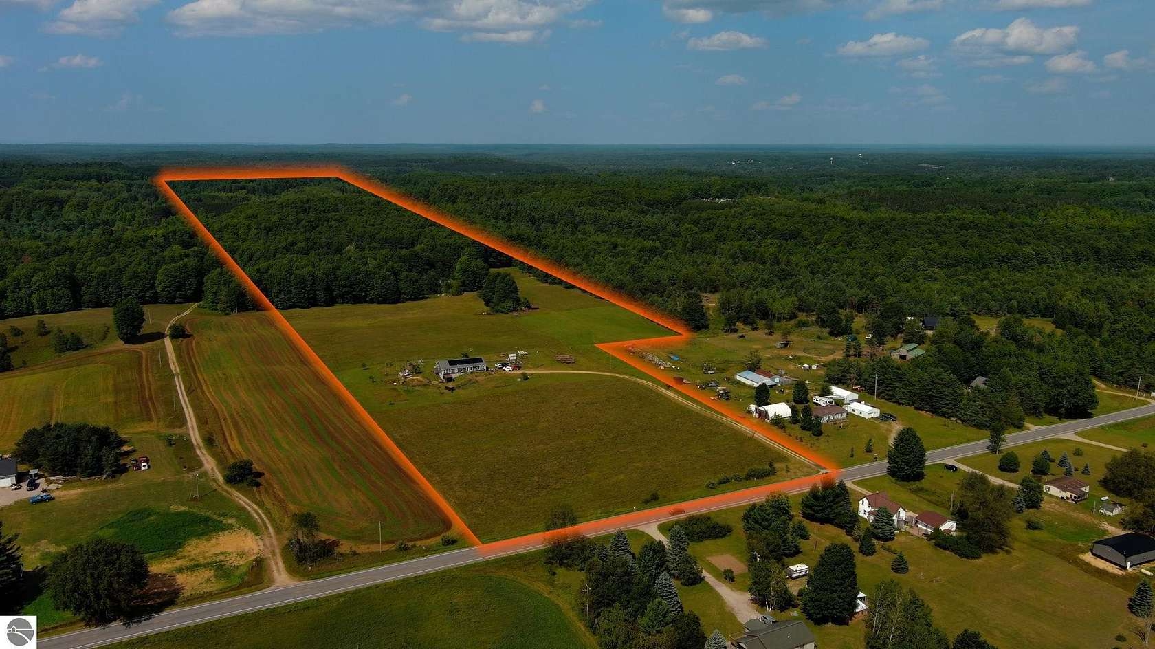 35.2 Acres of Land with Home for Sale in Kingsley, Michigan