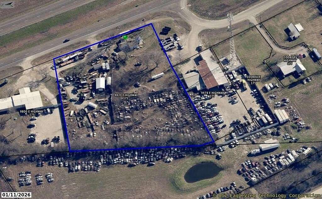 3.2 Acres of Improved Commercial Land for Sale in Kemp, Texas