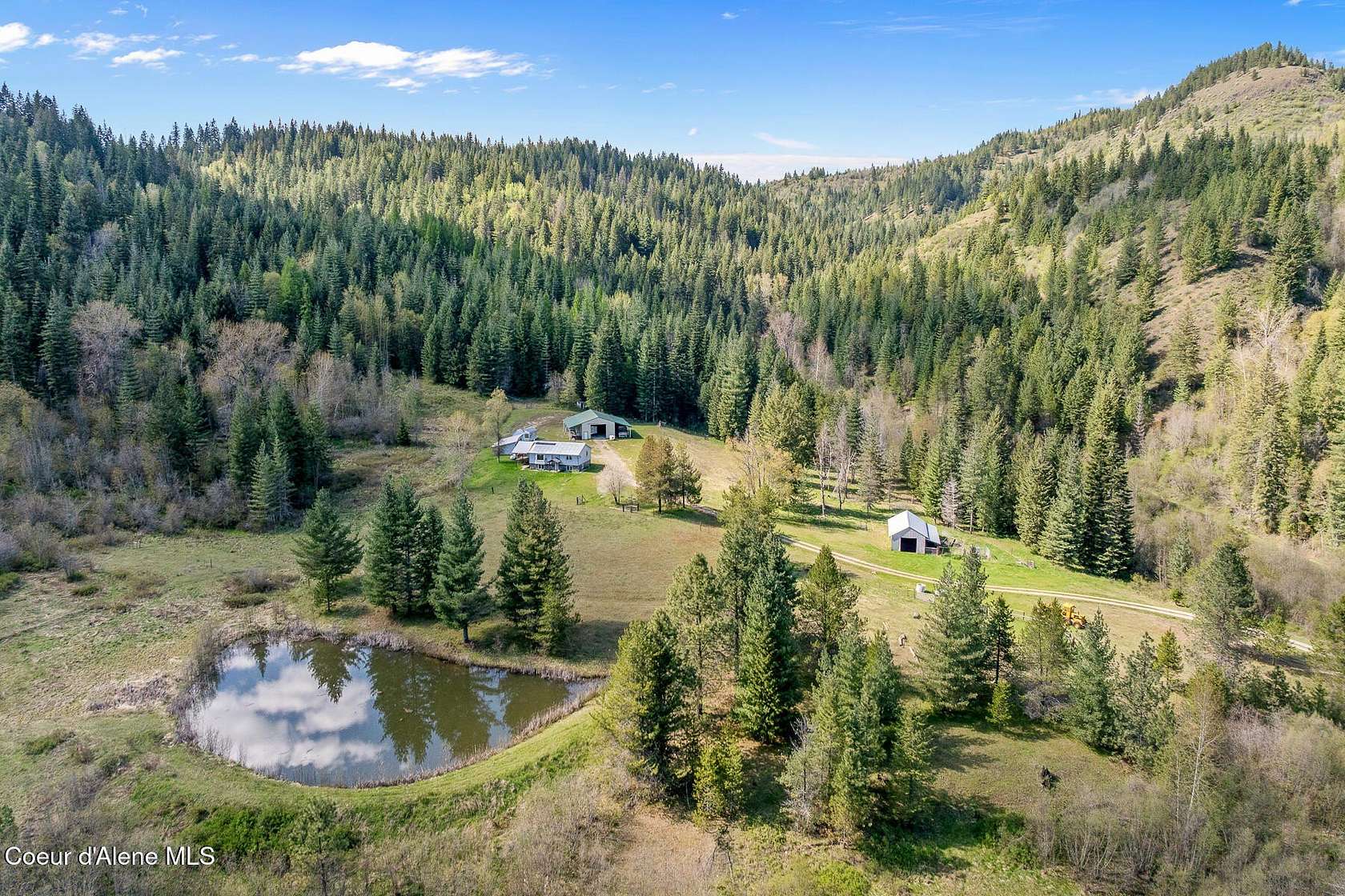 94.5 Acres of Land with Home for Sale in Priest River, Idaho