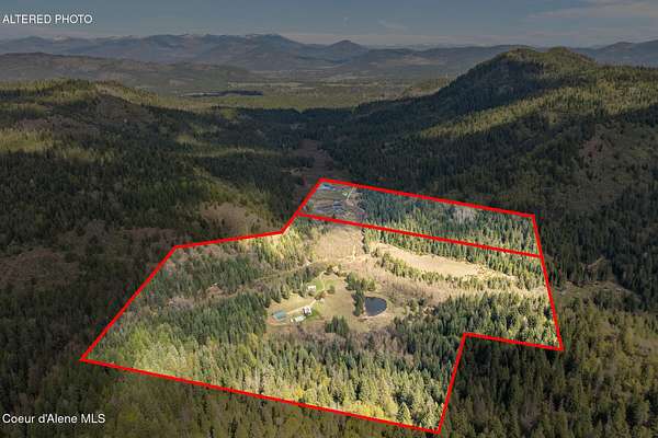 145 Acres of Land with Home for Sale in Priest River, Idaho