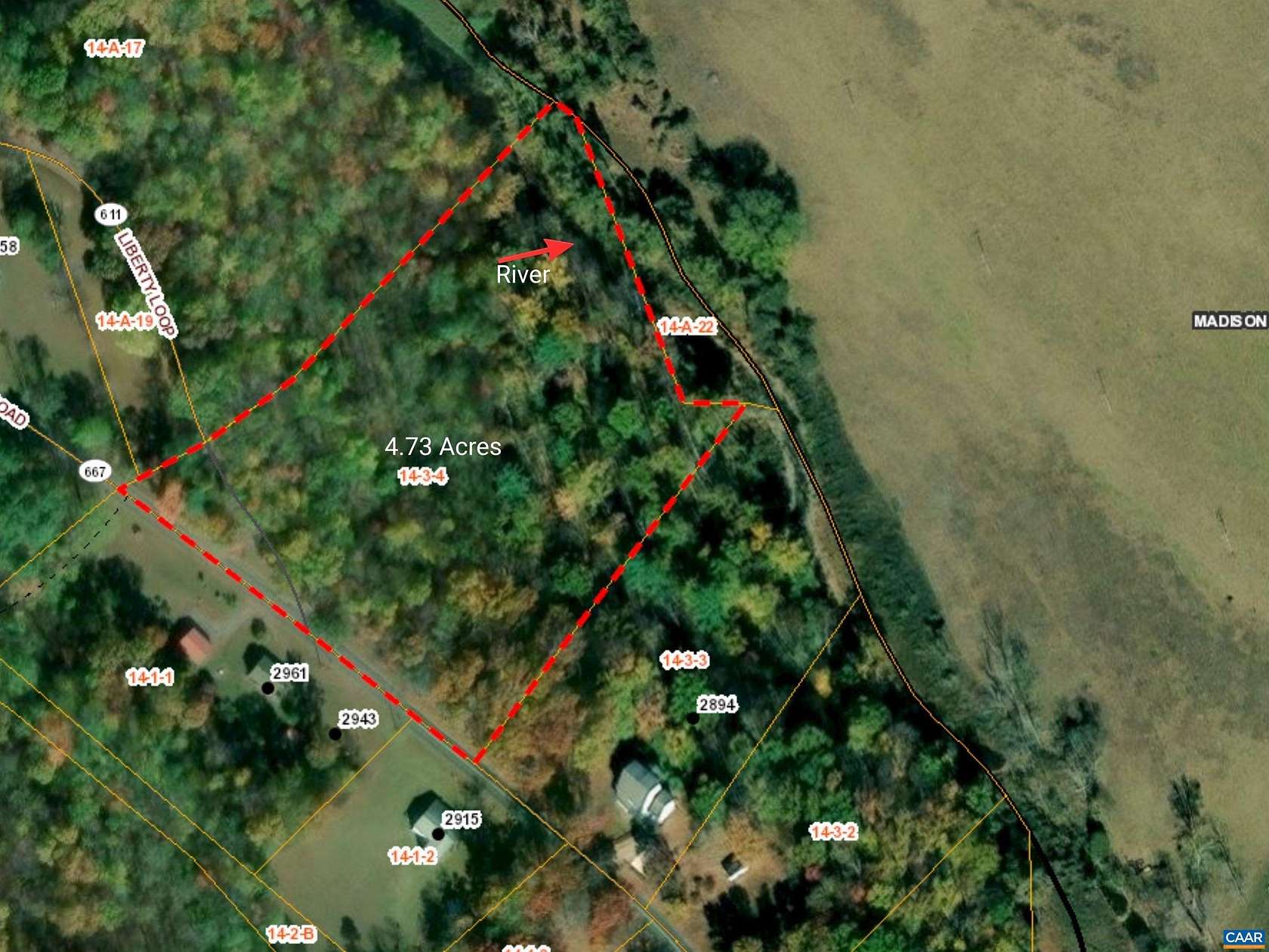 4.73 Acres of Land for Sale in Stanardsville, Virginia