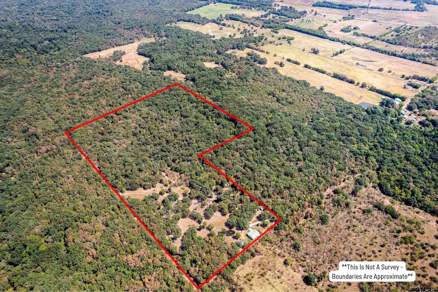 45.9 Acres of Land with Home for Sale in Mount Vernon, Texas