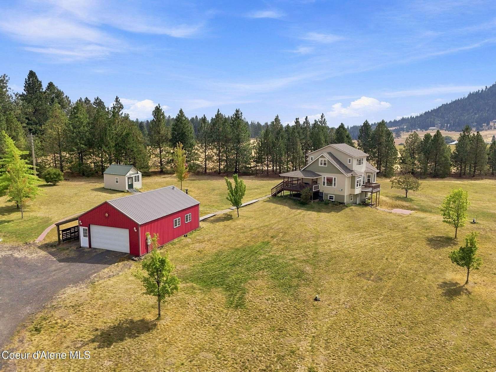 1.87 Acres of Land with Home for Sale in Worley, Idaho