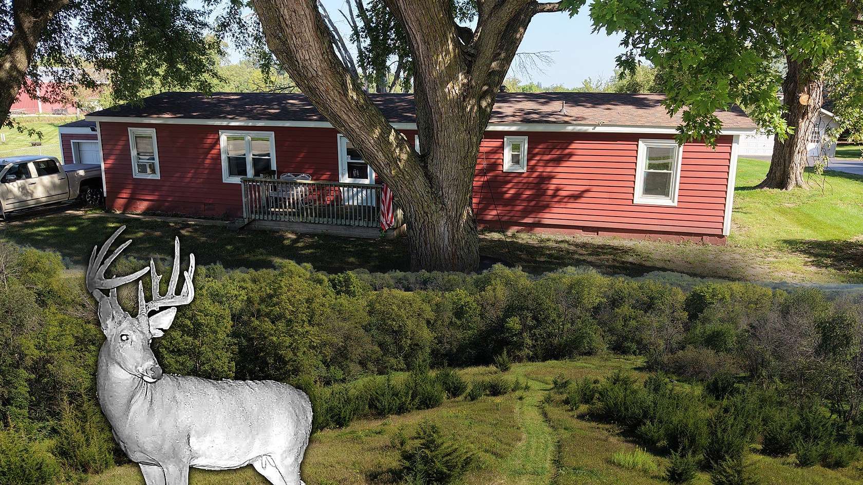 5.28 Acres of Land with Home for Sale in Stuart, Iowa
