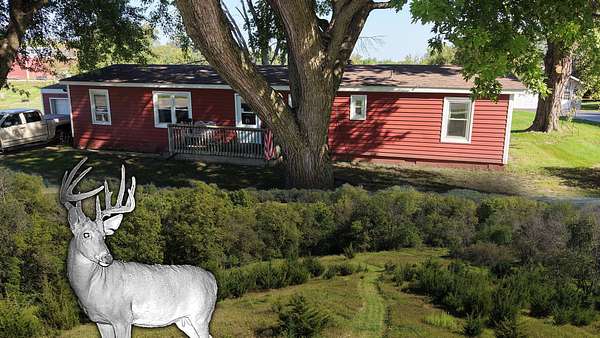 5.28 Acres of Land with Home for Sale in Stuart, Iowa