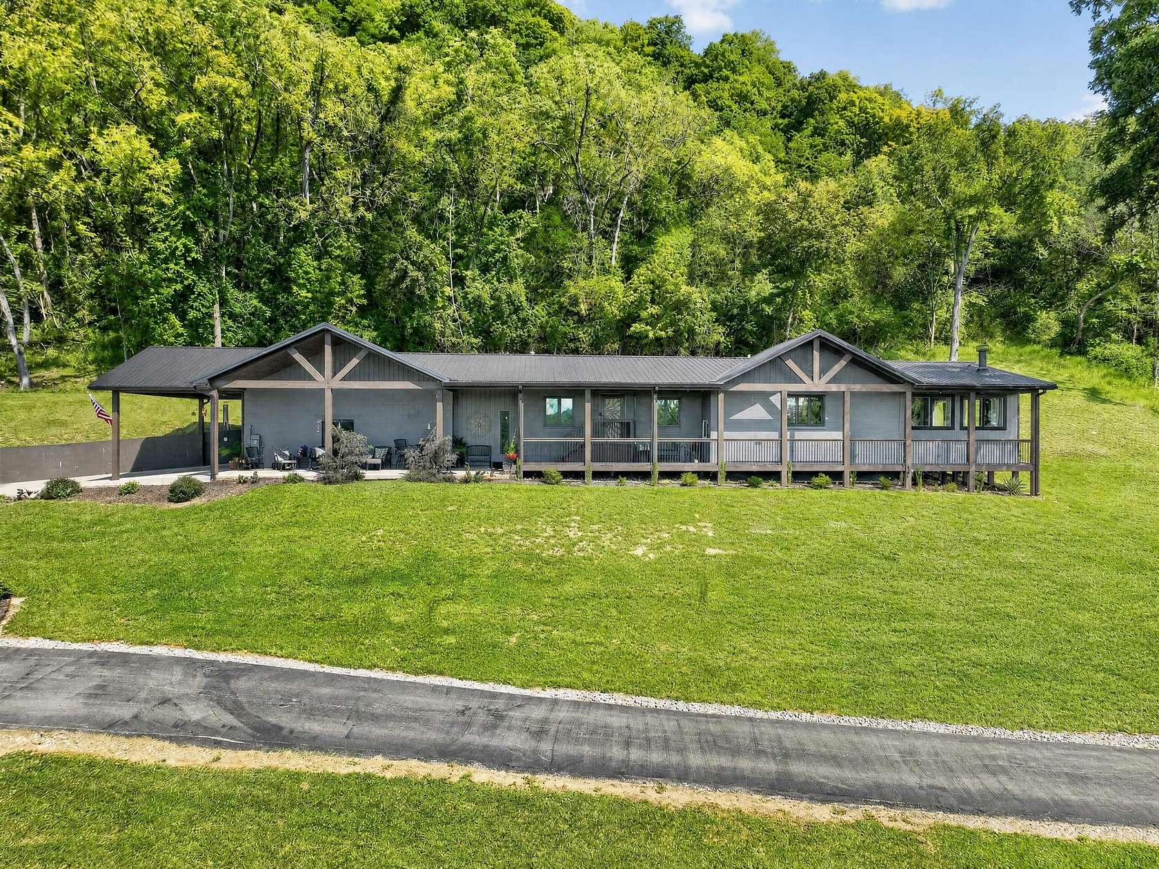 53 Acres of Land with Home for Sale in Vevay, Indiana