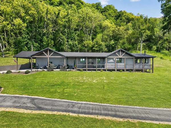 53 Acres of Land with Home for Sale in Vevay, Indiana