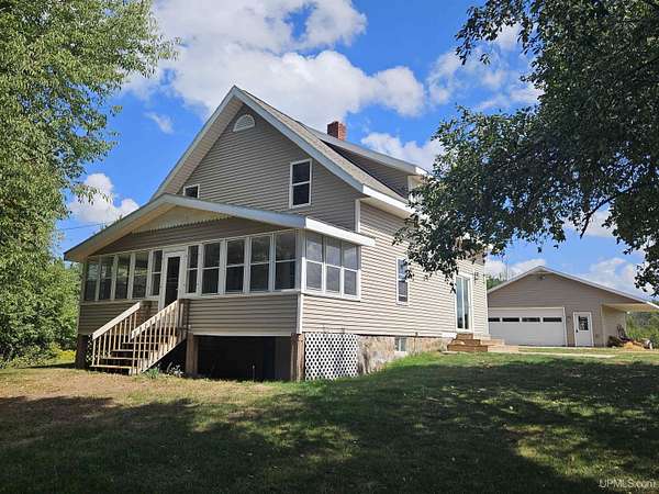 20 Acres of Recreational Land with Home for Sale in Ironwood, Michigan