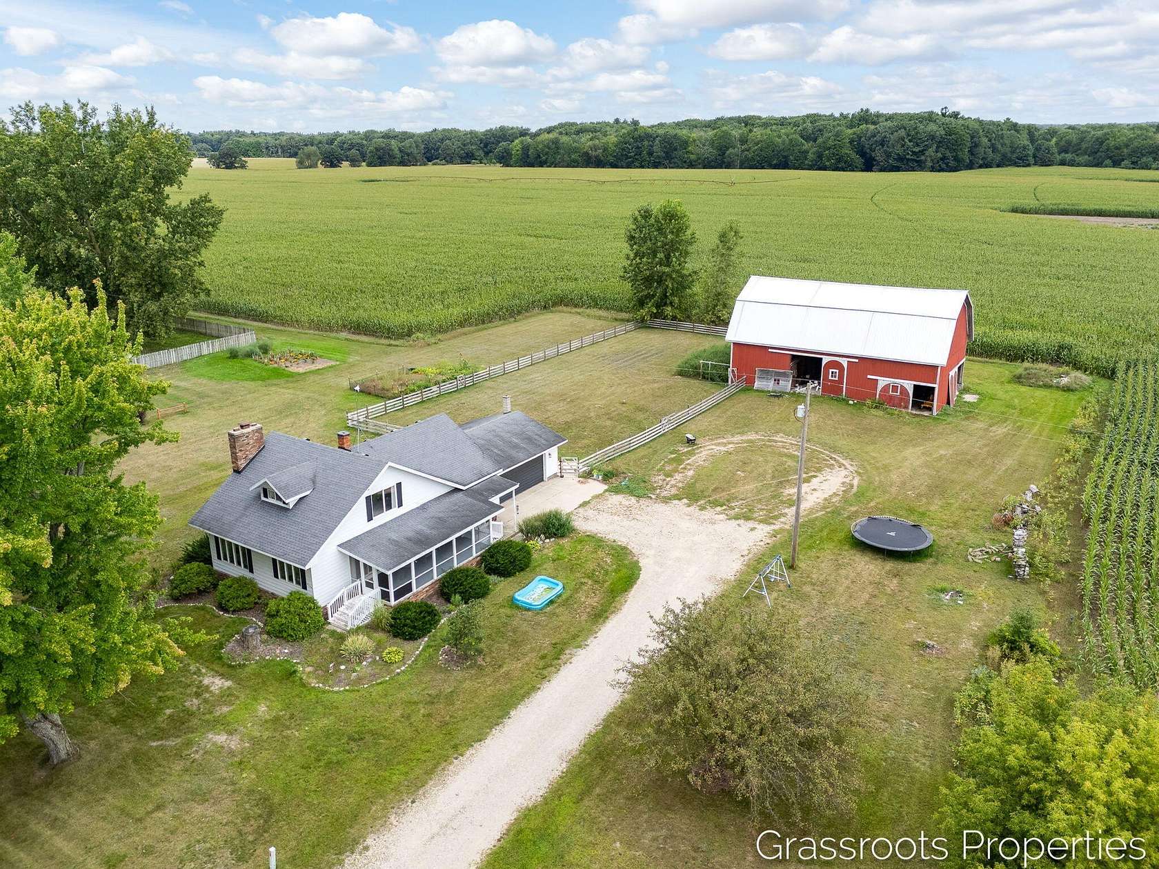 1.6 Acres of Land with Home for Sale in Sidney, Michigan