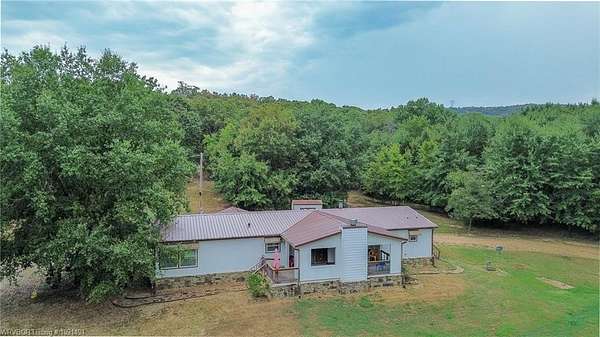 120 Acres of Land with Home for Sale in Gans, Oklahoma