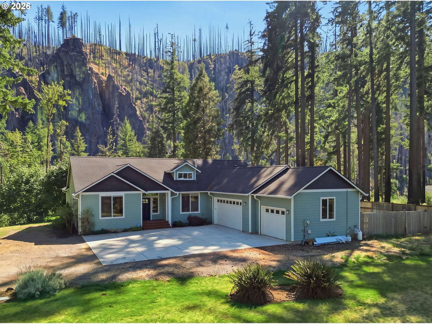 4.17 Acres of Land with Home for Sale in Vida, Oregon