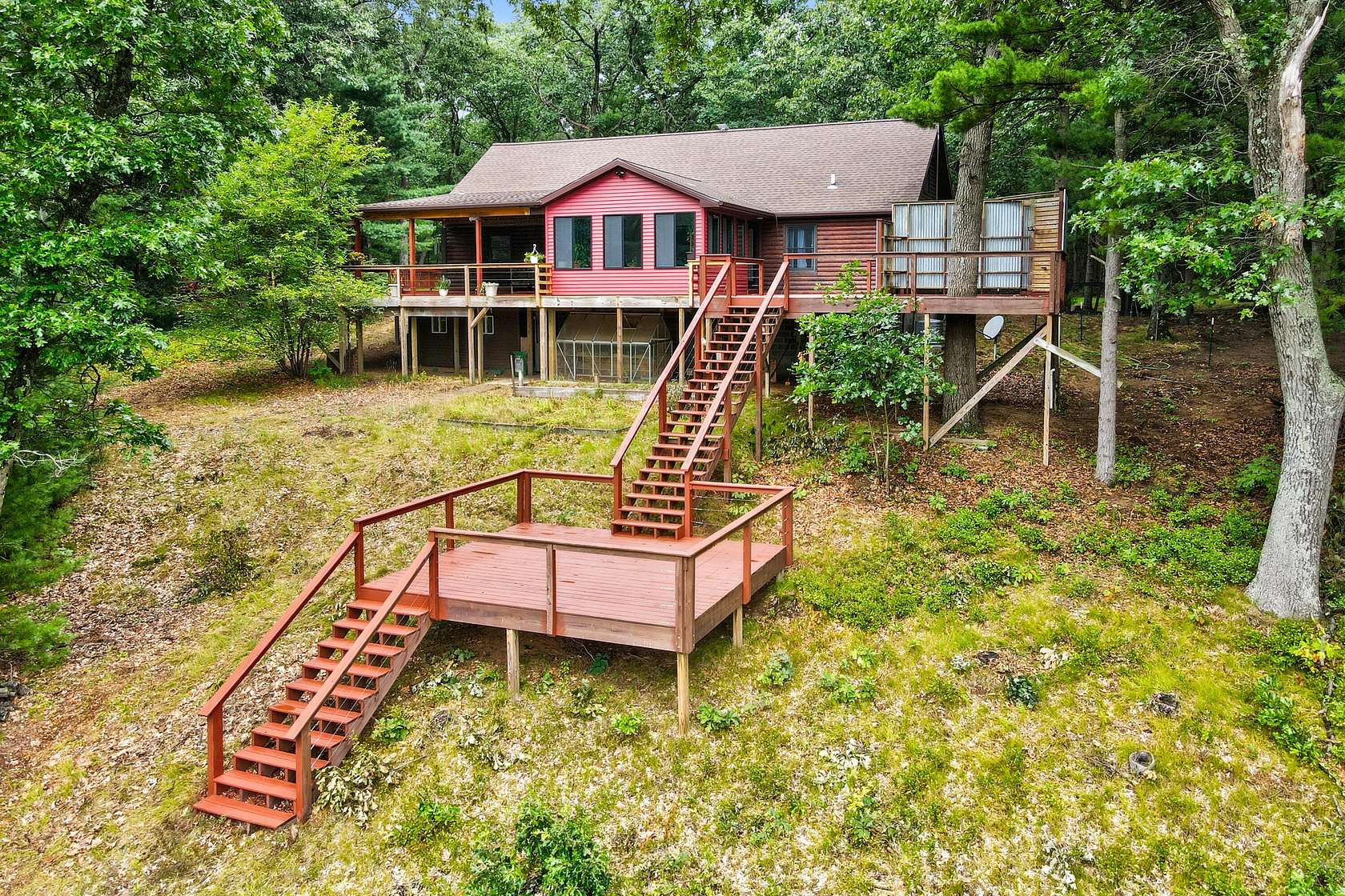 20.6 Acres of Recreational Land with Home for Sale in Twin Lake, Michigan