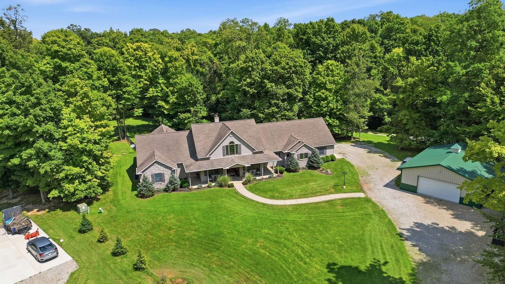 9.79 Acres of Land with Home for Sale in Hebron, Ohio