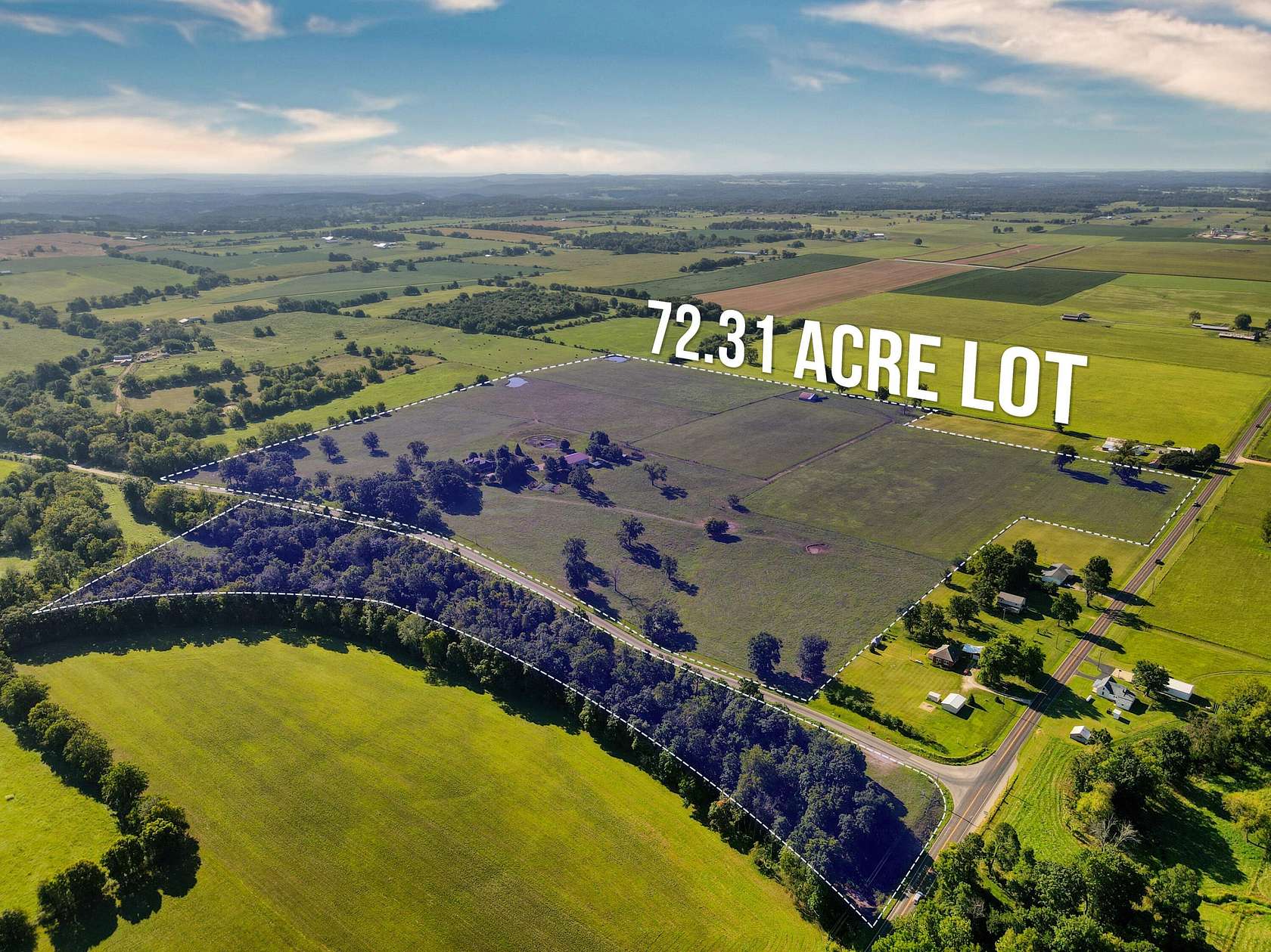 72.3 Acres of Agricultural Land with Home for Sale in Seymour, Missouri