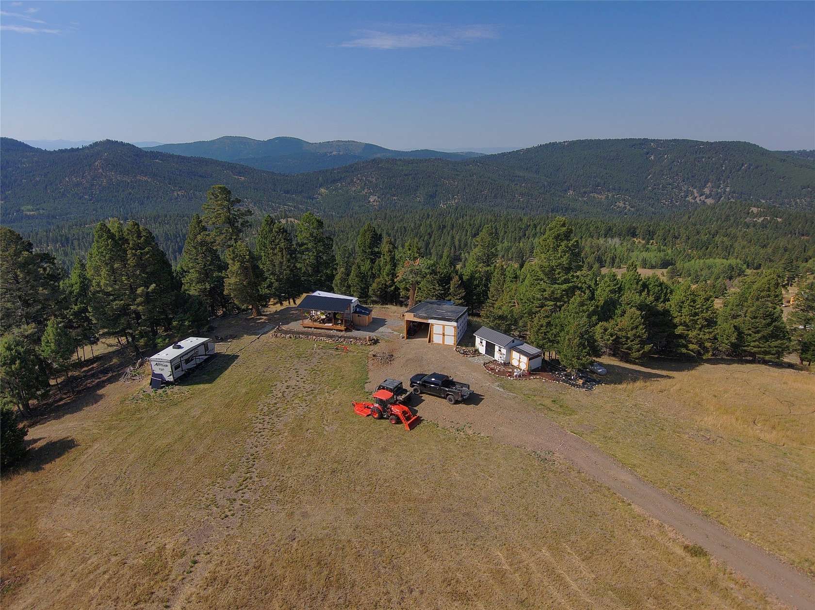 20 Acres of Recreational Land with Home for Sale in Helmville, Montana