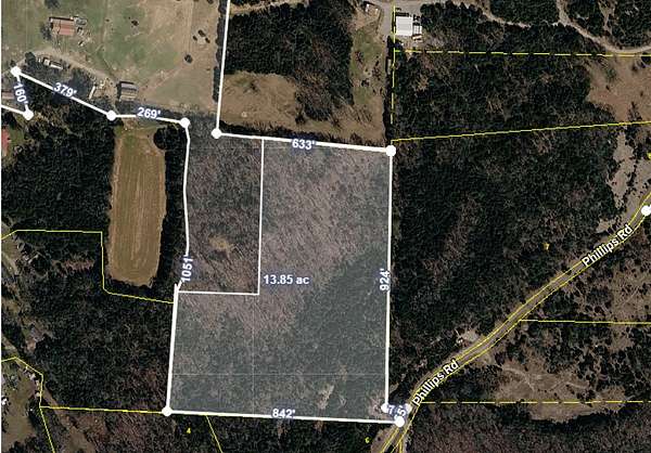 13.9 Acres of Recreational & Residential Land for Sale in Lewisburg, Tennessee