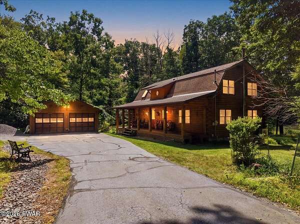 15.5 Acres of Recreational Land with Home for Sale in Hawley, Pennsylvania