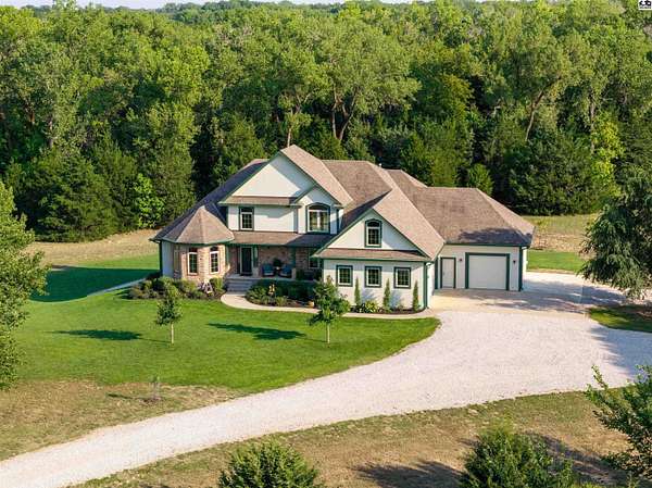14.7 Acres of Recreational Land with Home for Sale in Hutchinson, Kansas