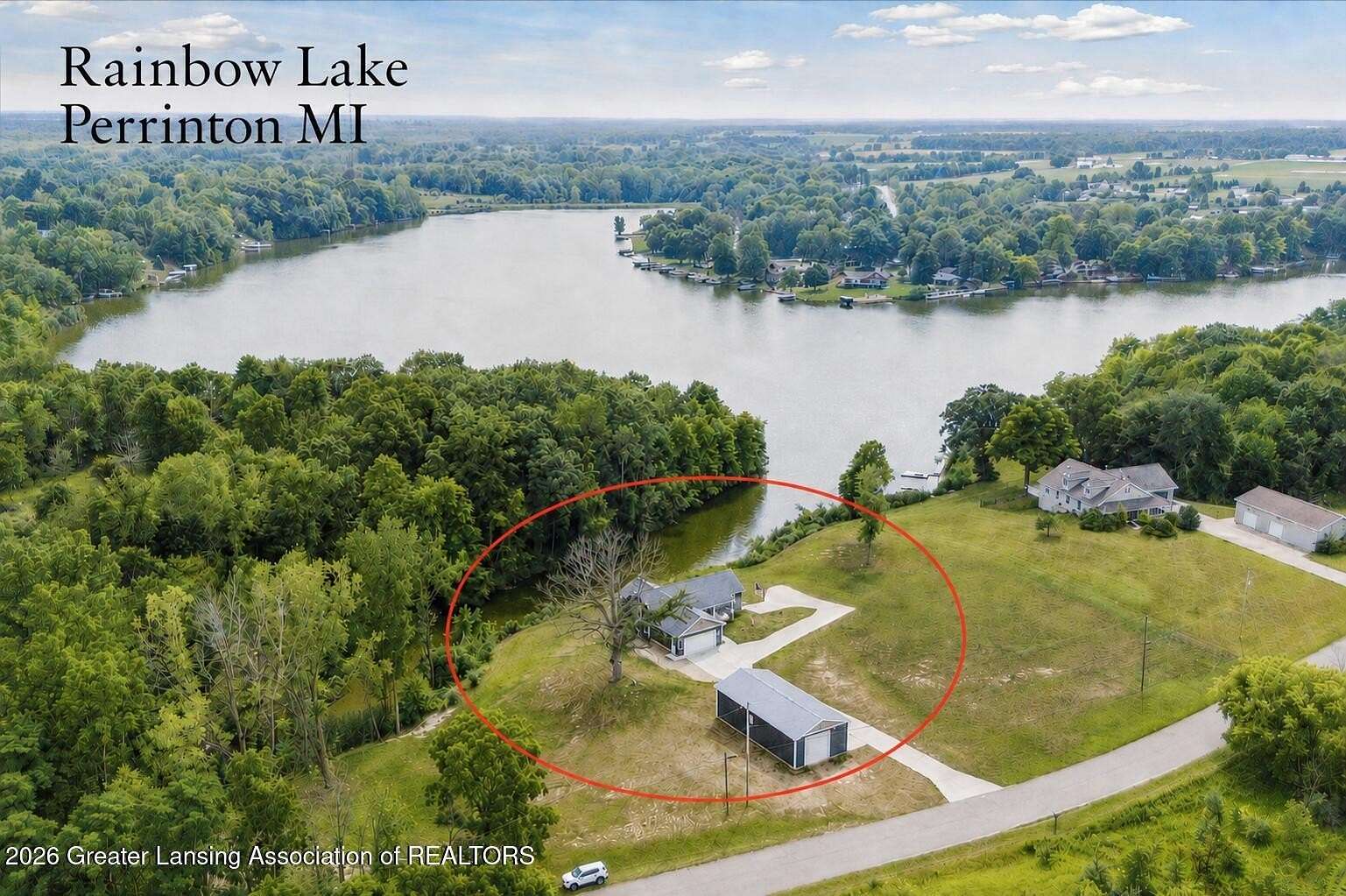 2.53 Acres of Land with Home for Sale in Perrinton, Michigan