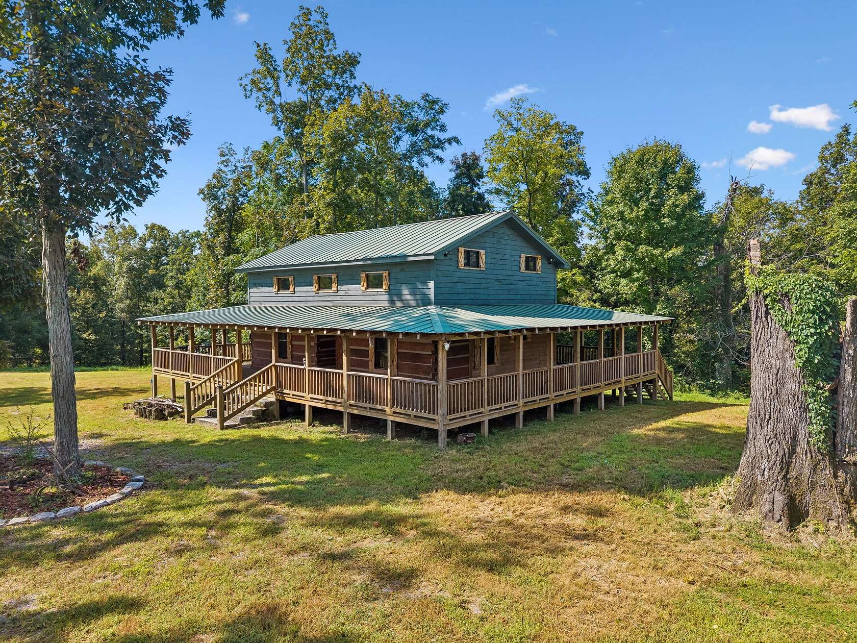 54.3 Acres of Recreational Land with Home for Sale in Minor Hill, Tennessee