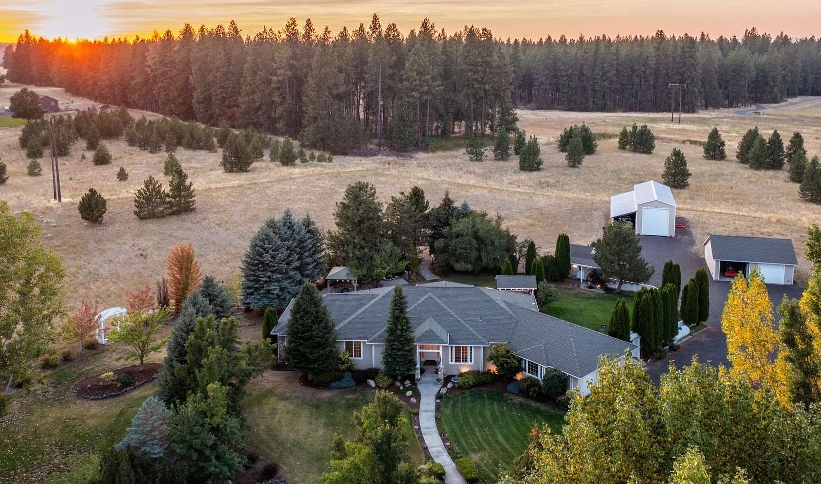 5 Acres of Land with Home for Sale in Spokane, Washington