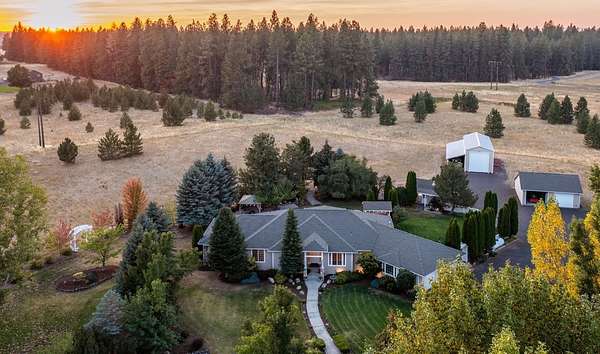 5 Acres of Land with Home for Sale in Spokane, Washington