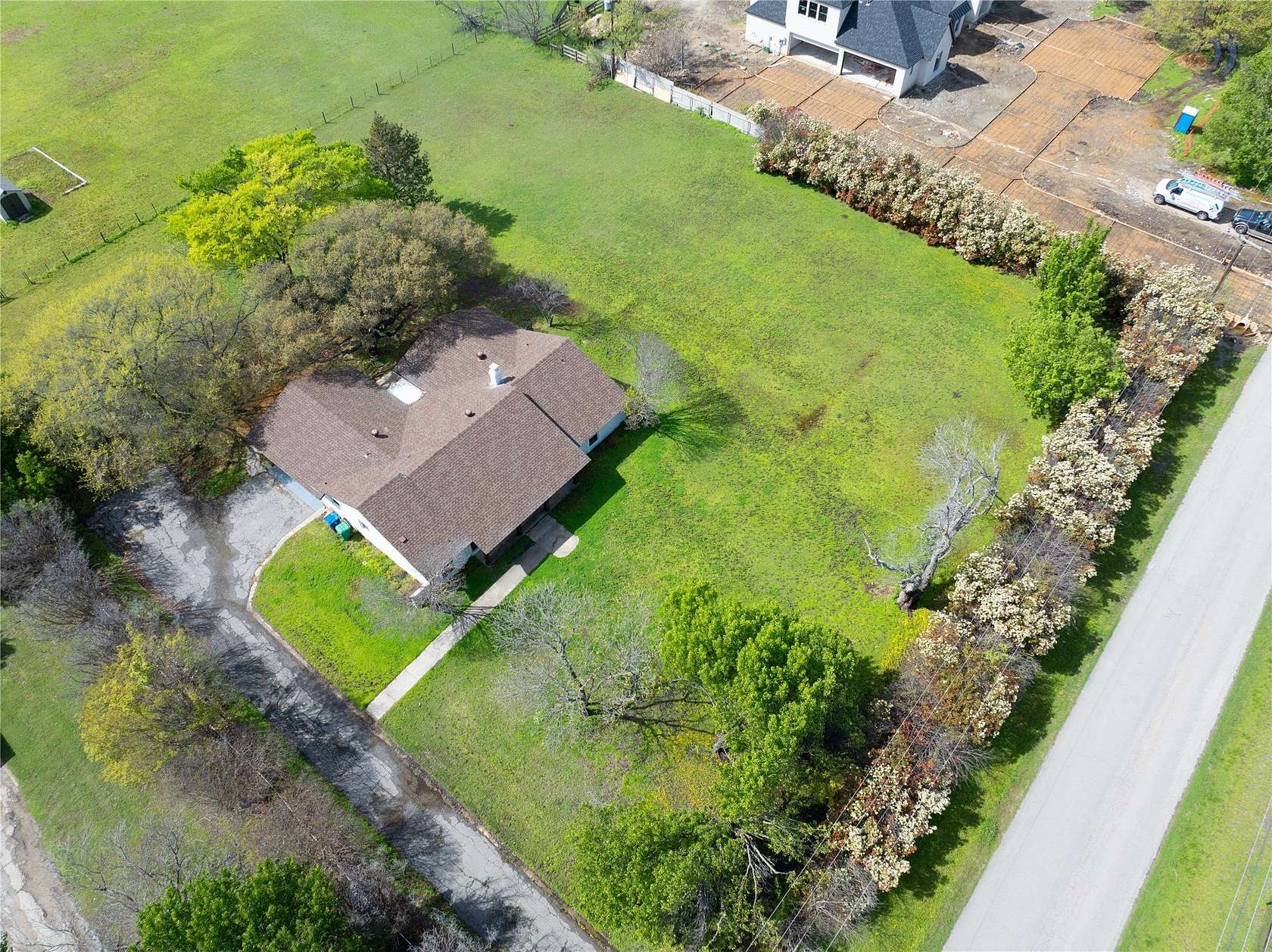 2.5 Acres of Land with Home for Lease in Parker, Texas