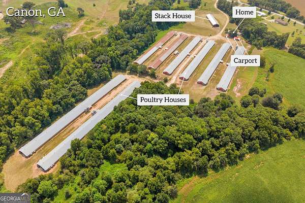 67 Acres of Agricultural & Residential Land for Sale in Canon, Georgia