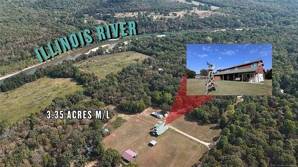 3.35 Acres of Land with Home for Sale in Tahlequah, Oklahoma