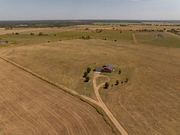 220 Acres of Agricultural Land with Home for Sale in Kenefic, Oklahoma