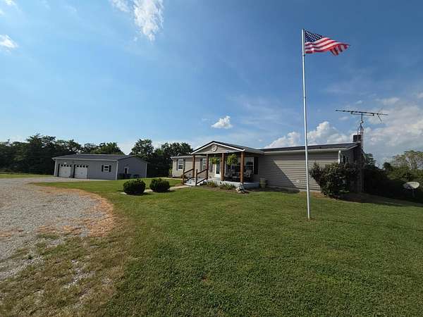 9.82 Acres of Land with Home for Sale in Patriot, Indiana