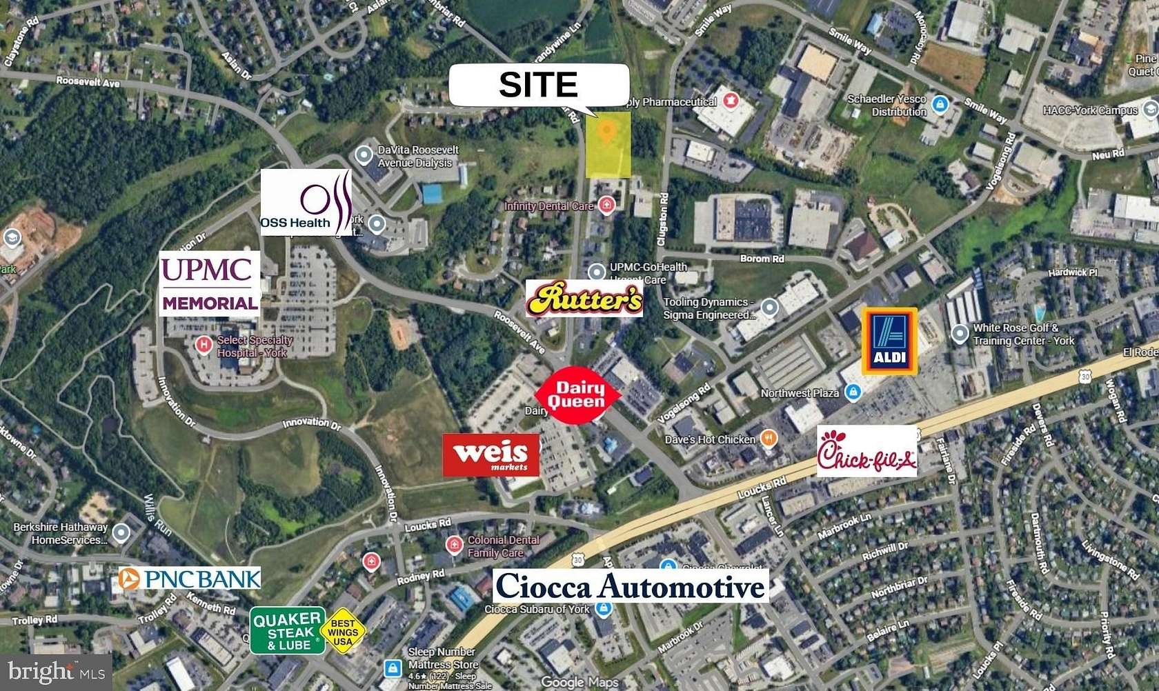 1.7 Acres of Commercial Land for Sale in York, Pennsylvania