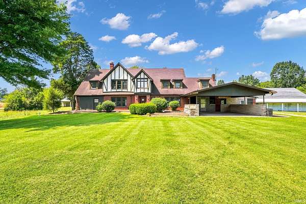 6.65 Acres of Land with Home for Sale in Evansville, Indiana