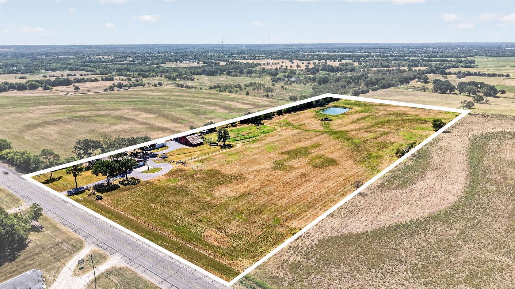 13.9 Acres of Land with Home for Sale in Bonham, Texas