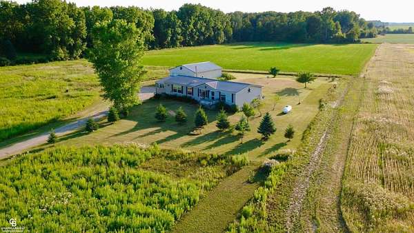 6 Acres of Land with Home for Sale in Marlette, Michigan