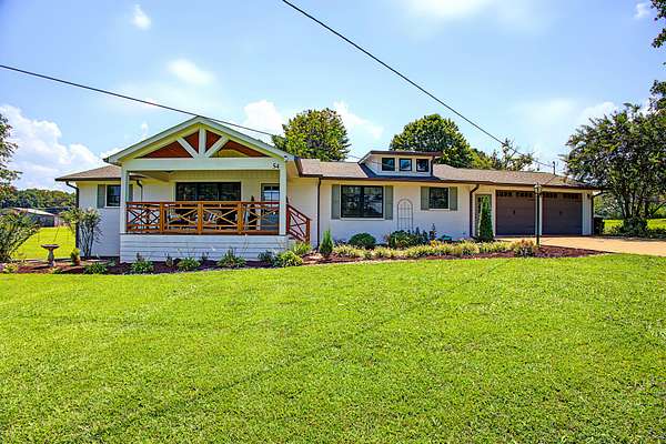15.6 Acres of Recreational Land with Home for Sale in Leoma, Tennessee