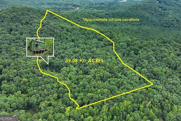 39 Acres of Land with Home for Sale in Clarkesville, Georgia