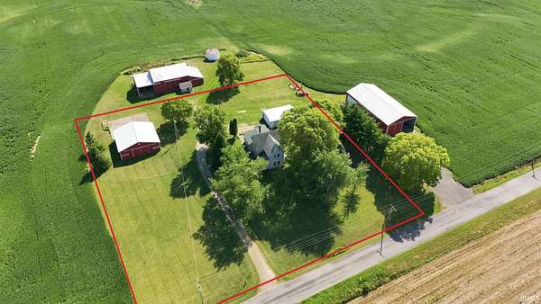 3.54 Acres of Land with Home for Sale in Columbia City, Indiana