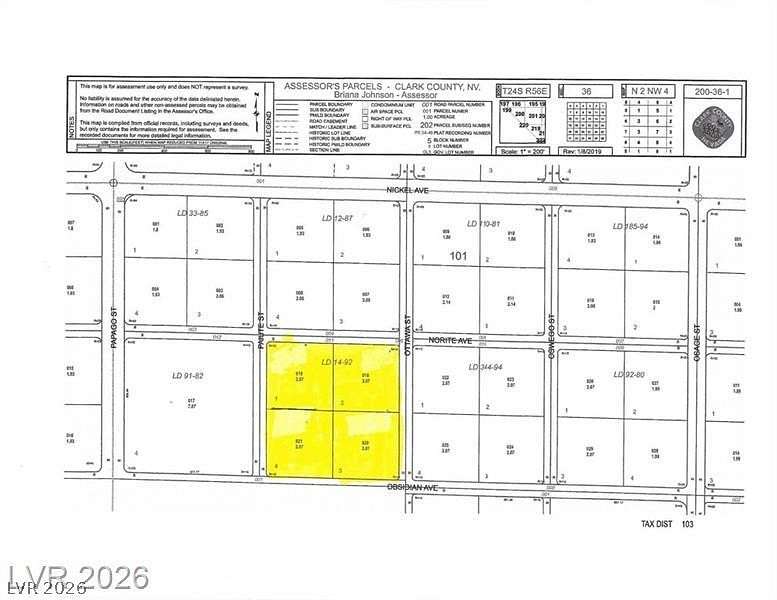 10 Acres of Residential Land for Sale in Sandy Valley, Nevada