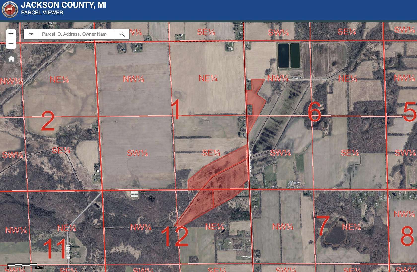 80.5 Acres of Land for Sale in Parma, Michigan