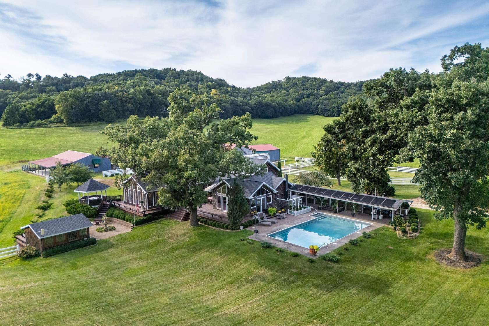 133 Acres of Land with Home for Sale in Spring Green, Wisconsin