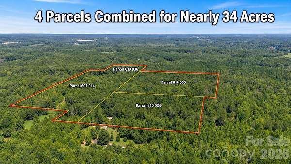 33.8 Acres of Recreational & Residential Land for Sale in Salisbury, North Carolina