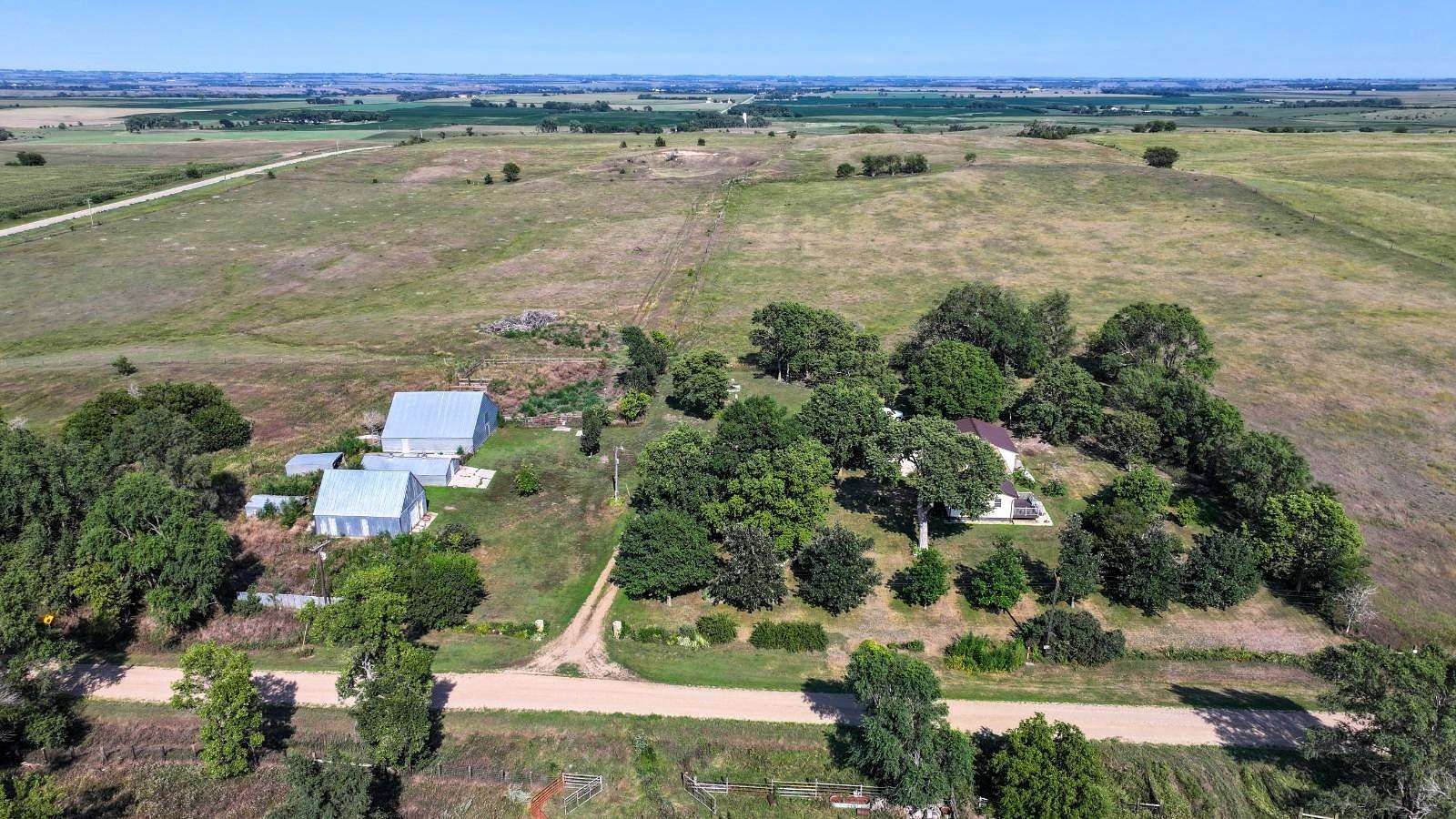 5.55 Acres of Land with Home for Sale in Utica, South Dakota
