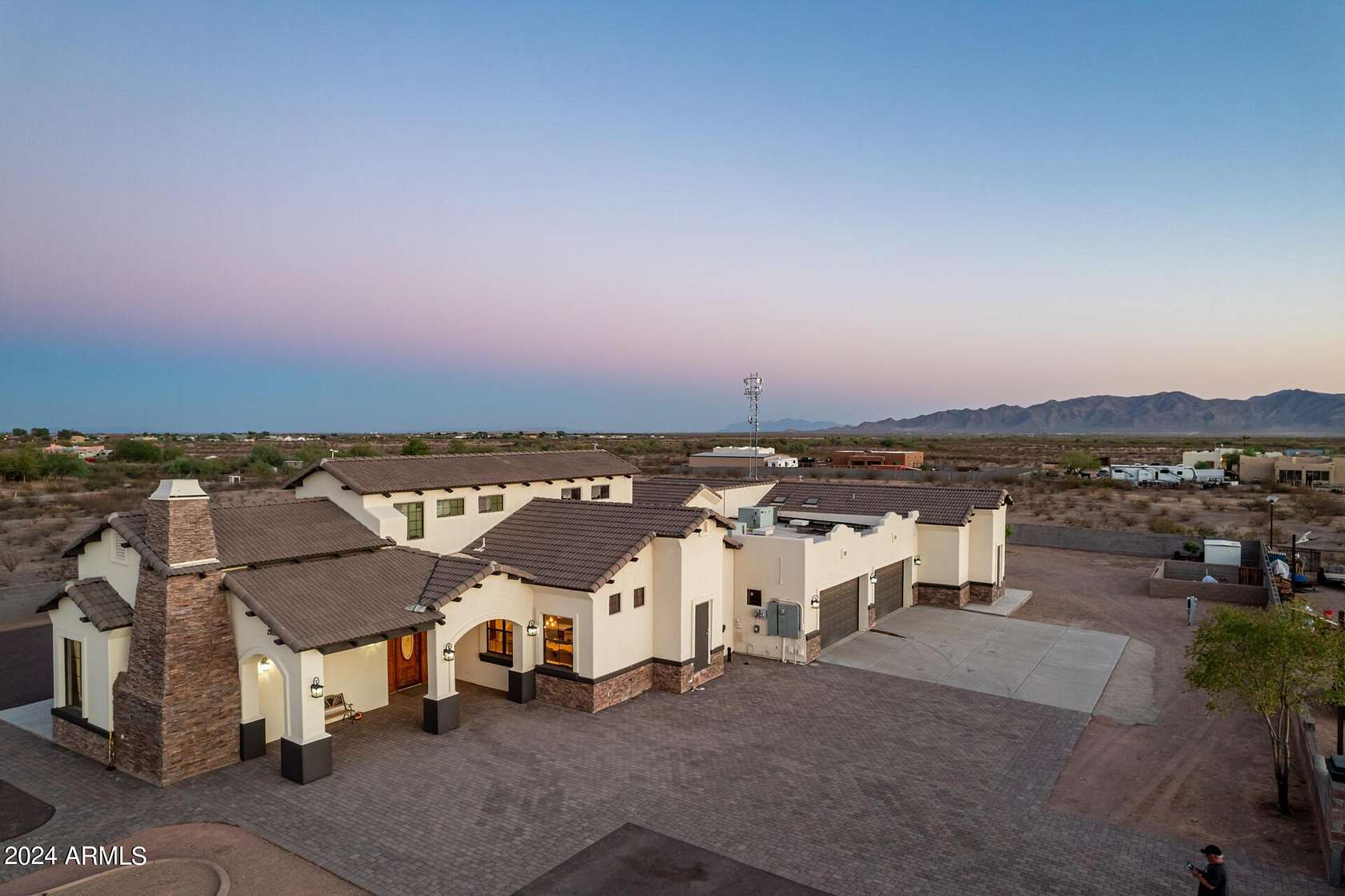 2.55 Acres of Land with Home for Sale in Wittmann, Arizona