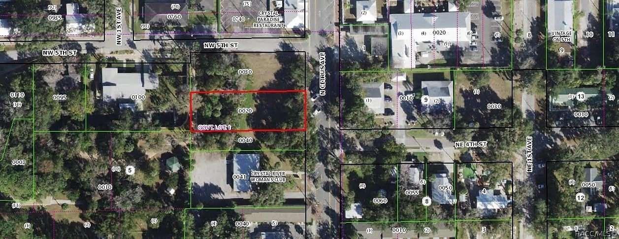 0.78 Acres of Commercial Land for Sale in Crystal River, Florida