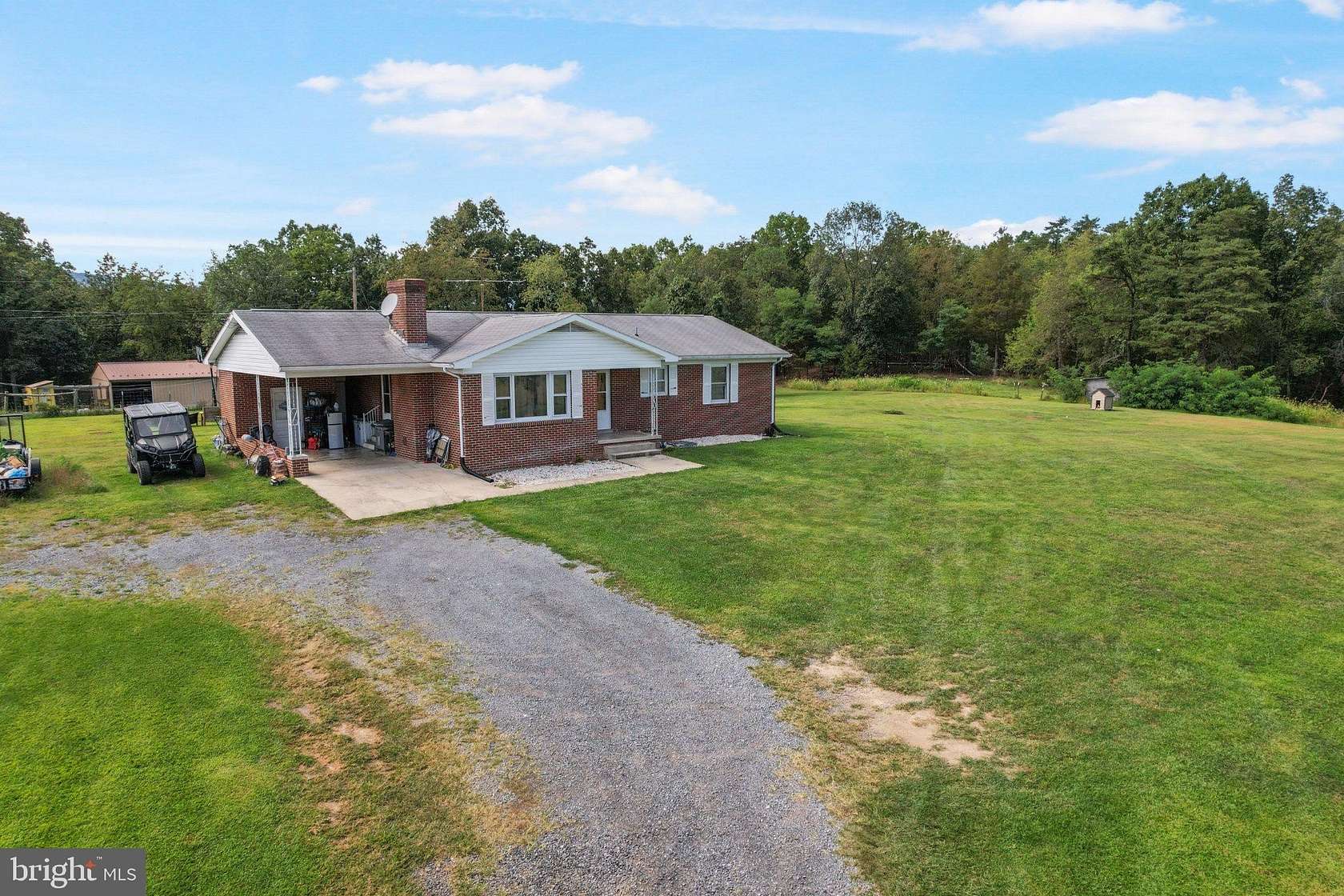 7.34 Acres of Land with Home for Sale in Petersburg, West Virginia