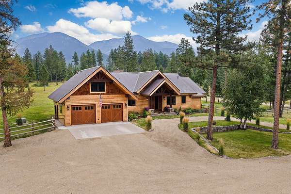 17.9 Acres of Recreational Land with Home for Sale in Bigfork, Montana