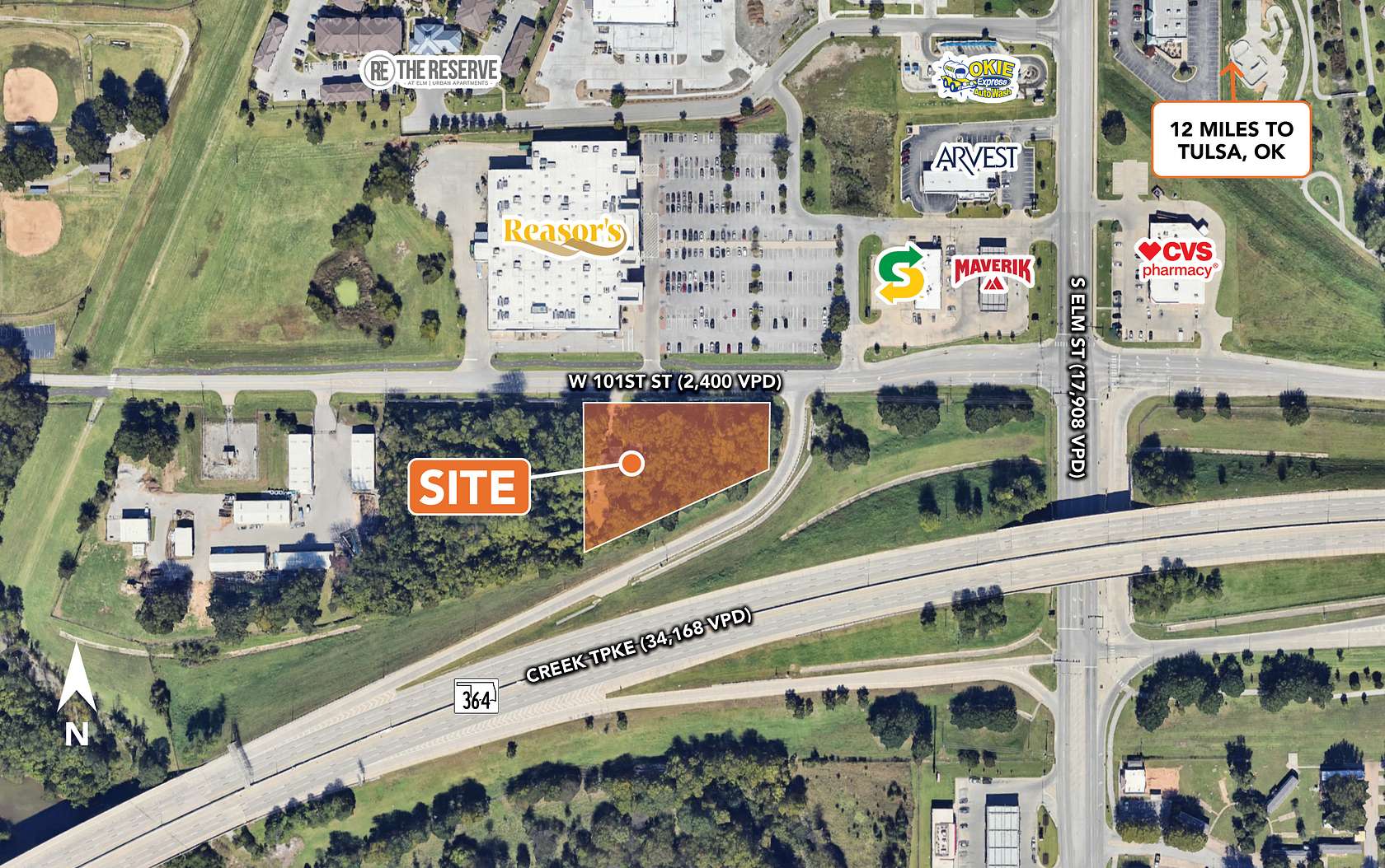 1 Acre of Land for Sale in Jenks, Oklahoma
