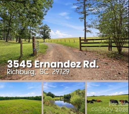 189 Acres of Agricultural & Residential Land for Sale in Richburg, South Carolina