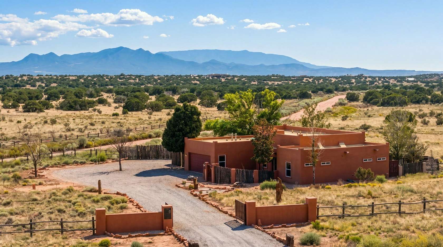 3.52 Acres of Land with Home for Sale in Lamy, New Mexico